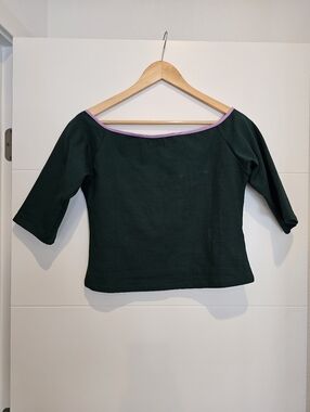 Manners London Bardot Midi Crop Top